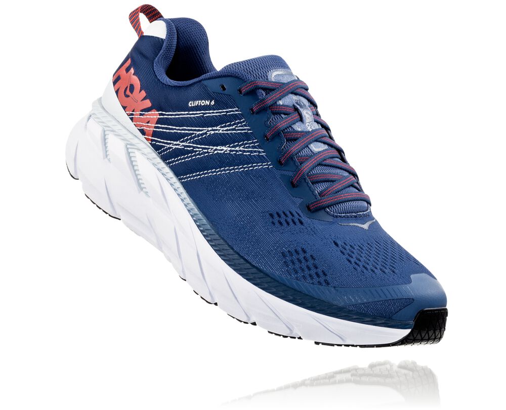 Hoka One One Clifton 6 Ortopediska Skor Herr Blå - SE-4928376